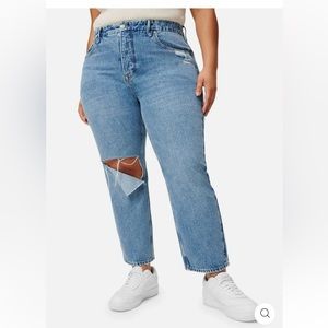 90'S Duster Womens Pants High Rise Straight Leg Jeans